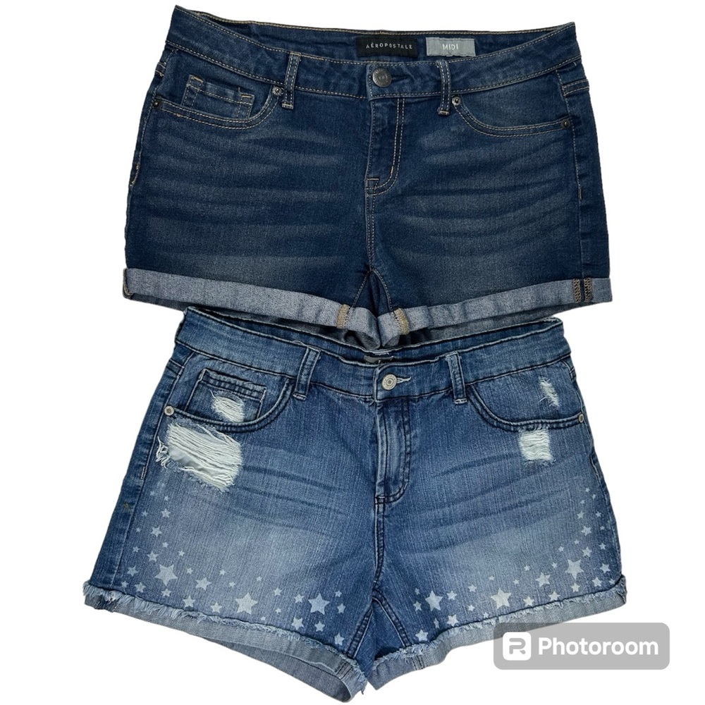 BUNDLE Aeropostale & Soho New York &Co Jean Shorts Size 8 Women's